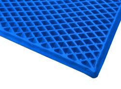 Матеріал для виготовлення автокилимків (EVA листовий) Синій ромб 140х250 см 10 мм